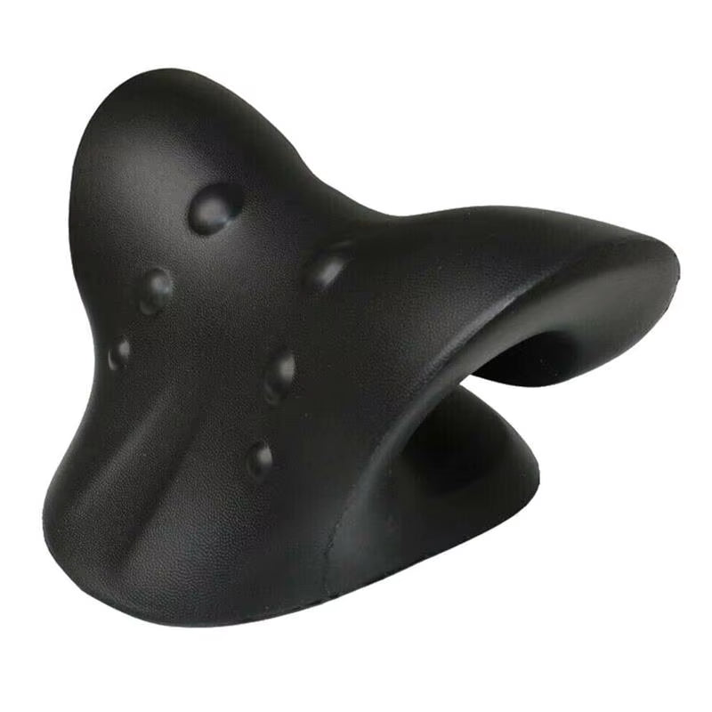 Orax neck traction pillow in black